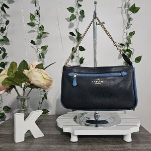 Coach Nolita EUC Wristlet 24 in blue Colorblock Leather